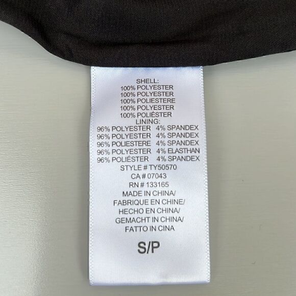 NWT Anthropologie Eri +Ali Black Fringed Asymmetrical Slip Midi Dress size S - Picture 9 of 12